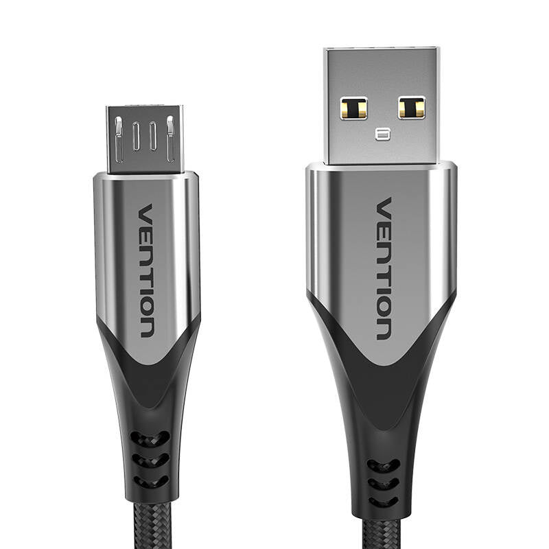 Kabel USB 2.0 A til Micro USB Vention COAHD 3A 0,5m grå