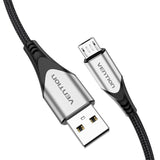 Kabel USB 2.0 A til Micro USB Vention COAHD 3A 0,5m grå