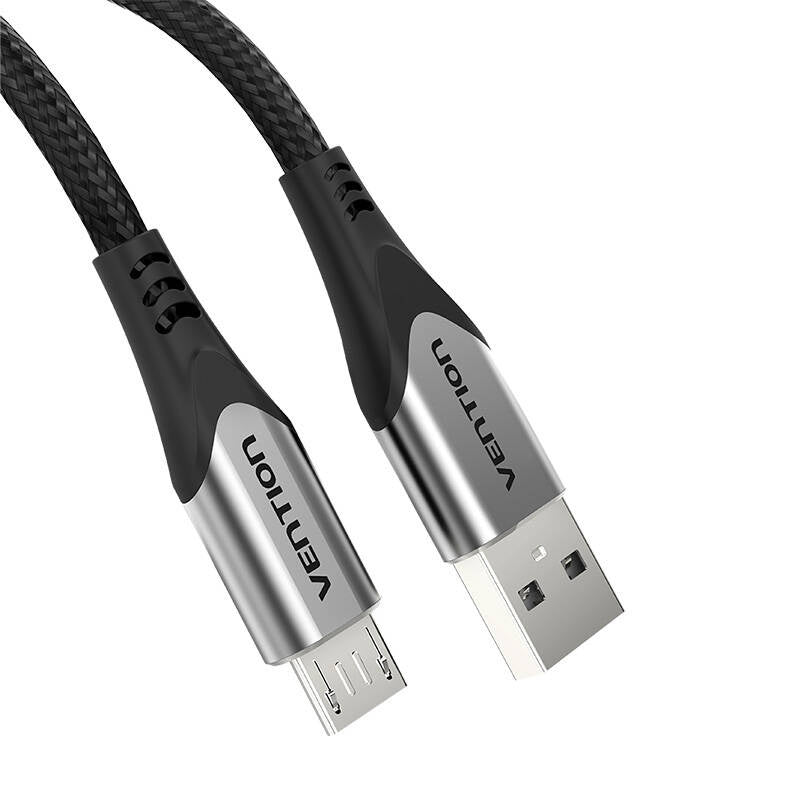 Kabel USB 2.0 A til Micro USB Vention COAHD 3A 0,5m grå