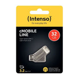 Intenso Pendrive 32GB cMobile Line USB 3.2 / Type-C, Sølv EU (3536480)