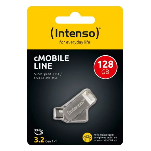 Intenso Pendrive 128GB cMobile Line USB 3.2, Silver EU (3536491)