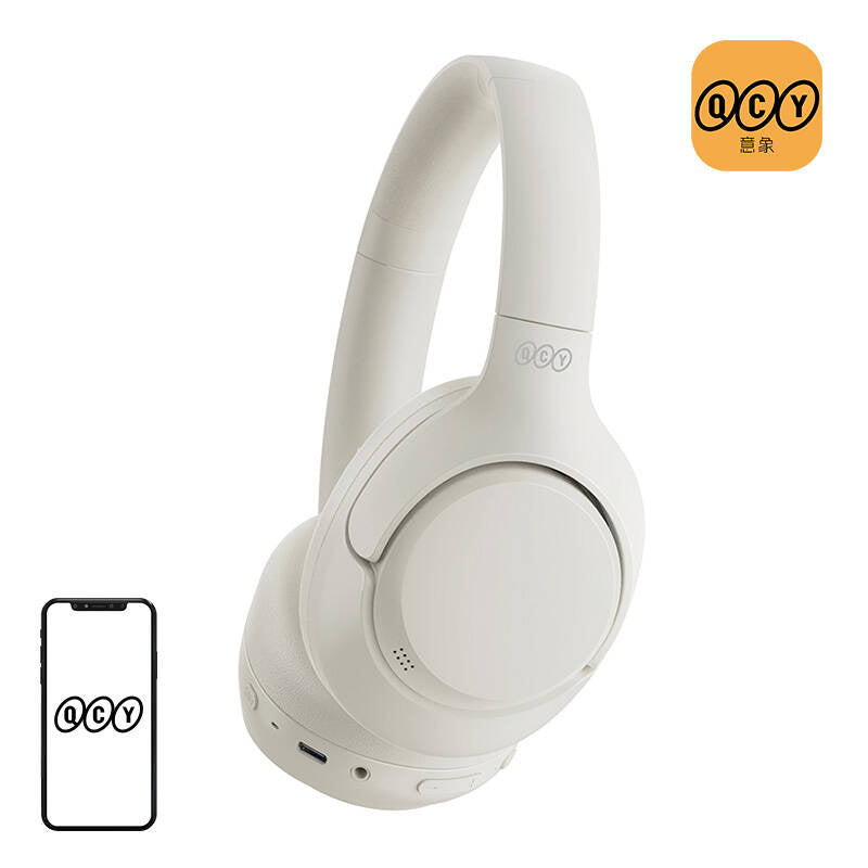 Trådløse hovedtelefoner QCY H3, ANC (hvid)