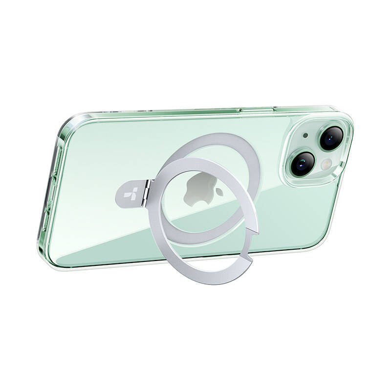 Torras telefonfoder UPRO Ostand Clear til iPhone 15 (gennemsigtig)