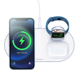 Trådløs oplader Mcdodo CH-7060 3 i 1 15W (mobile/TWS/Apple watch) (hvid)