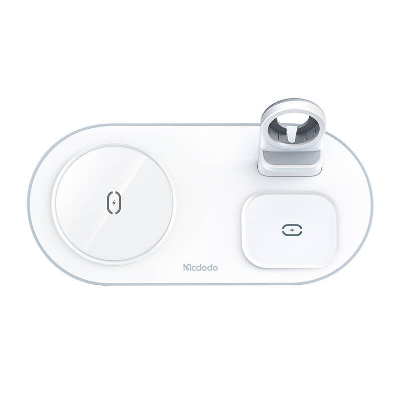 Trådløs oplader Mcdodo CH-7060 3 i 1 15W (mobile/TWS/Apple watch) (hvid)