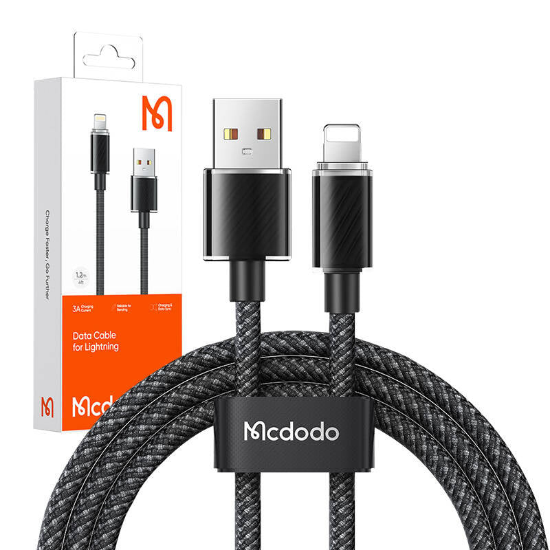 Kabel USB-A til Lightning Mcdodo CA-3640, 1,2 m (sort)