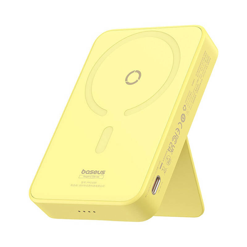 Powerbank Baseus MagPro Magnetic 5000mAh 20W, MagSafe (gul)