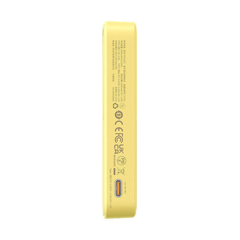 Powerbank Baseus MagPro Magnetic 5000mAh 20W, MagSafe (gul)