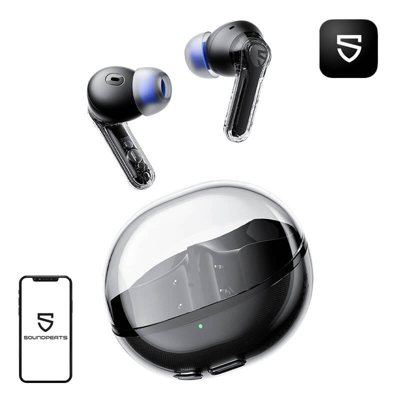 Høretelefoner Soundpeats Clear (sort)