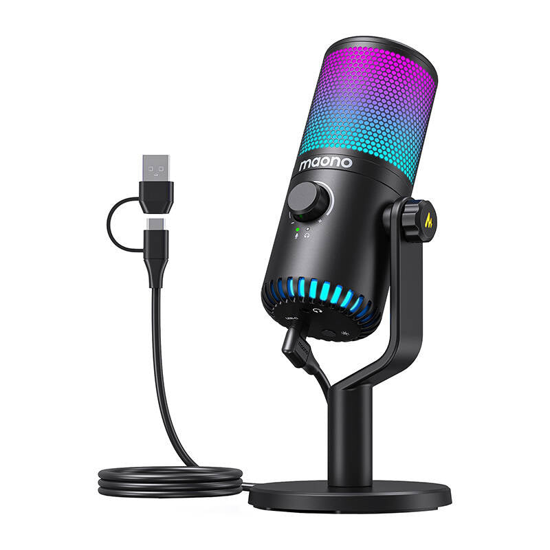 Spillemikrofon Maono DM30RGB (sort)