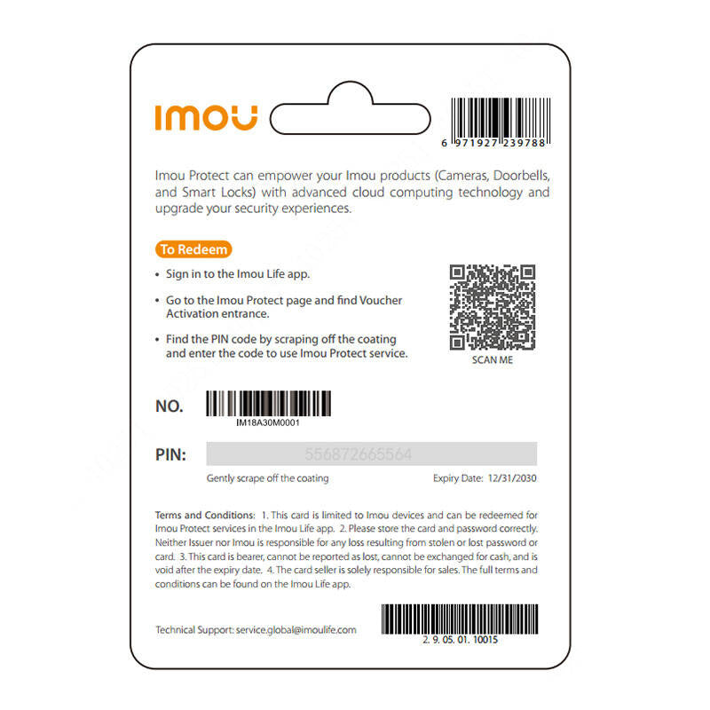 IMOU Protect Plus gavekort (årsplan)