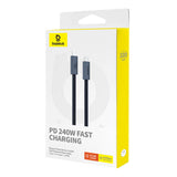 Hurtig opladning USB-C Baseus Flash 240W 1m (sort)