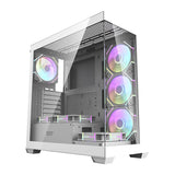 Computercase Darkflash DS900 (hvid) + 7 ARGB-ventilatorer