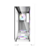 Computercase Darkflash DS900 (hvid) + 7 ARGB-ventilatorer