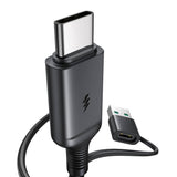 Joyroom JR-WQM03 magnetisk oplader, USB + USB-C, 1,2 m (sort)