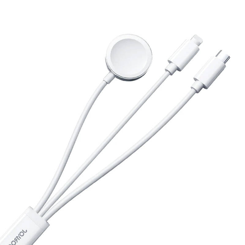 Apple Watch Magnetisk oplader Joyroom S-IW008 Lightning + USB-C 5V 1.2m (hvid)