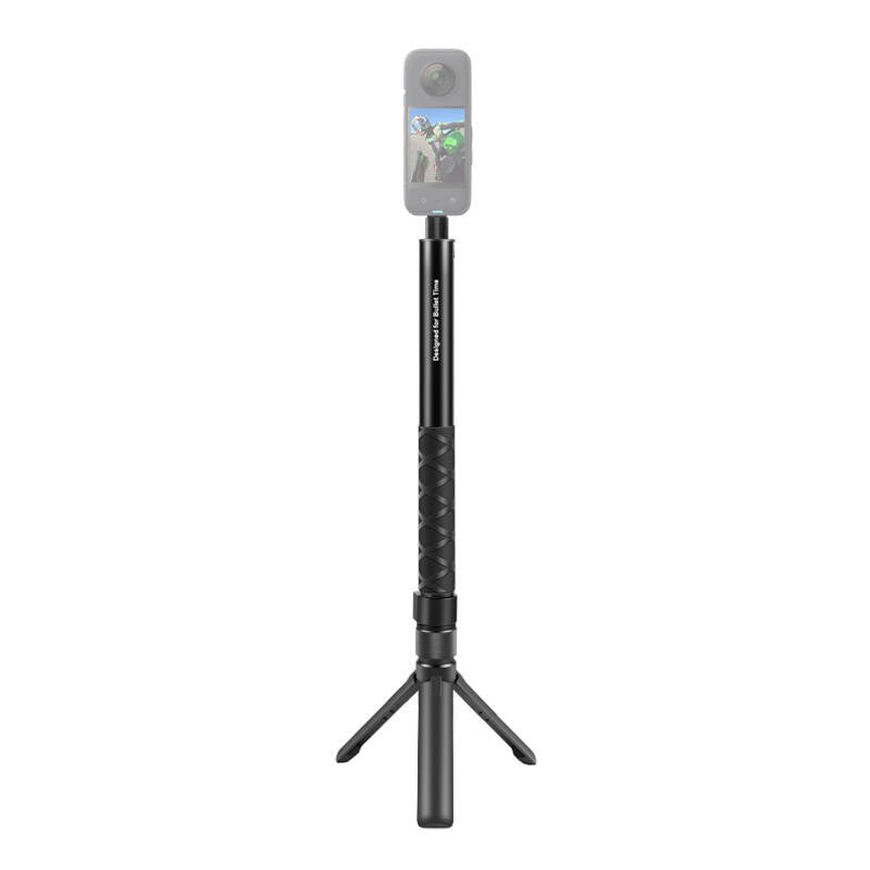 Selfie Stick 110cm PULUZ til sportskameraer (herunder Insta360 X4 / X5 / DJI Osmo Action 5 Pro).
