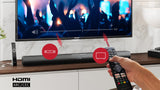Sharp HT-SB100 SoundBar højttaler Sort 2.0 kanaler 75 W