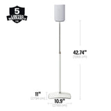 SANUS WSSE1A2-W2 - ADJUSTABLE SPEAKER STAND SONOS ERA 100 - PAIR - WHITE