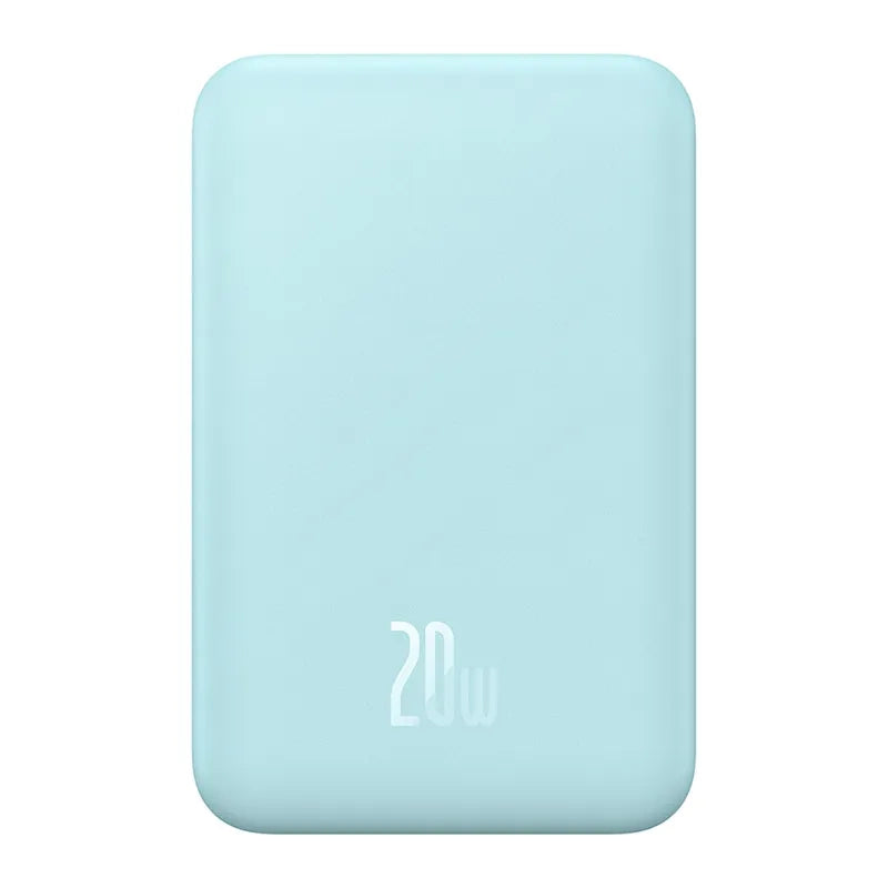 Magnetisk Mini Powerbank Baseus 5000mAh, USB-C 20W (blå)