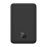 Magnetisk Mini Powerbank Baseus 5000mAh, USB-C 20W (sort)