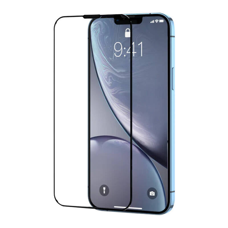 Joyroom HQ-Z21 af hærdet glas til iPhone 15 med bagkant, støvsikker