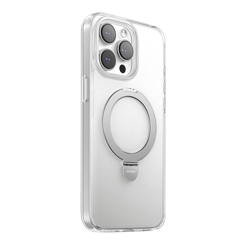 Magnetisk porteaktiv telefonfoder Joyroom til iPhone 15 Pro (gennemsigtig)