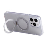 Magnetisk beskyttende telefonfoder med holder Joyroom JR-BP004 til iPhone 15 (gennemsigtig)