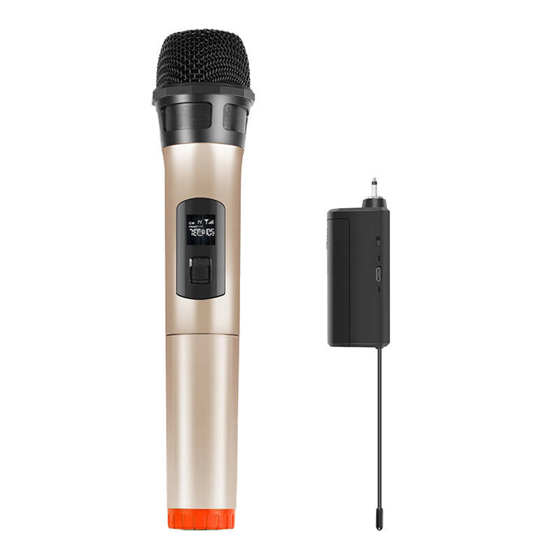 Trådløs dynamisk UHF-mikrofon PULUZ PU628J 3,5 mm (guld)