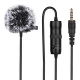 Mikrofon med klip PULUZ 3,5 mm Jack 6m