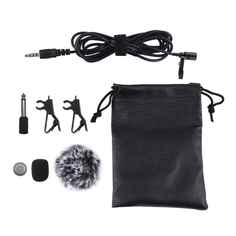 Mikrofon med klip PULUZ 3,5 mm Jack 6m