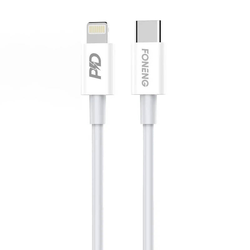 USB-C-kabel til belysning Foneng X31, 20W 1m (hvid)