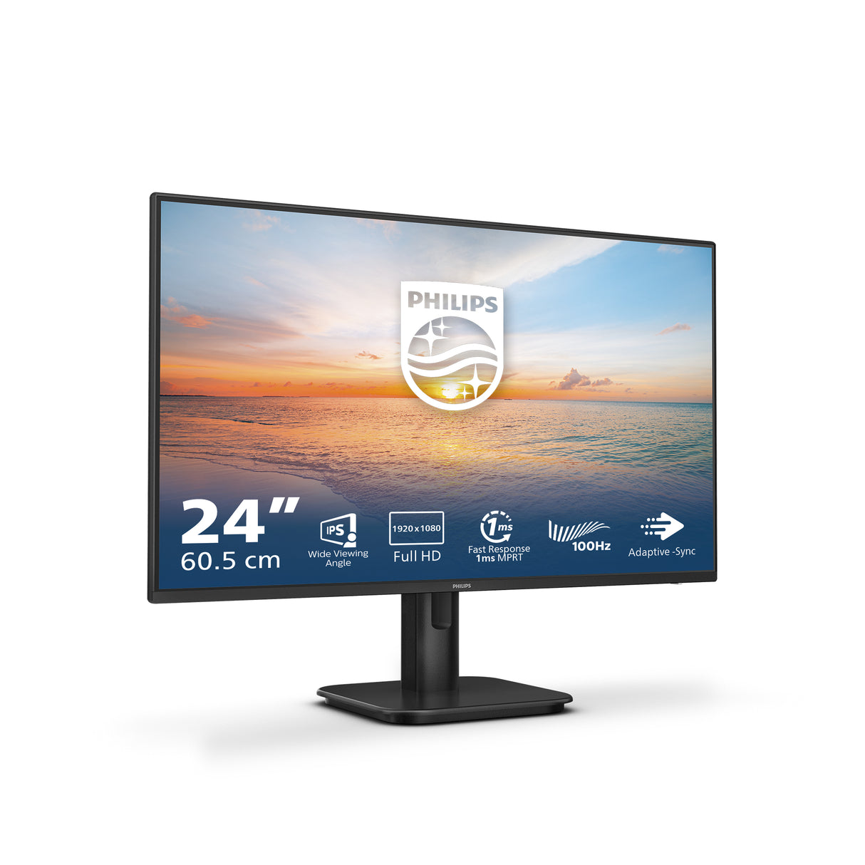 Philips 1000 series 24E1N1100A/00 LED display 60,5 cm (23.8") 1920 x 1080 pixel Fuld HD LCD Sort