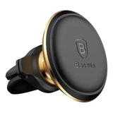 Baseus Magnetisk luftventil Bil Mount Holder med kabel klip Guld