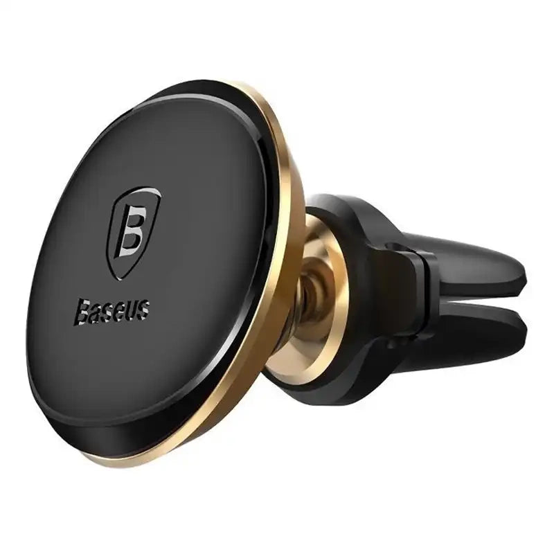 Baseus Magnetisk luftventil Bil Mount Holder med kabel klip Guld