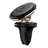Baseus Magnetisk luftventil Bil Mount Holder med kabel klip Guld