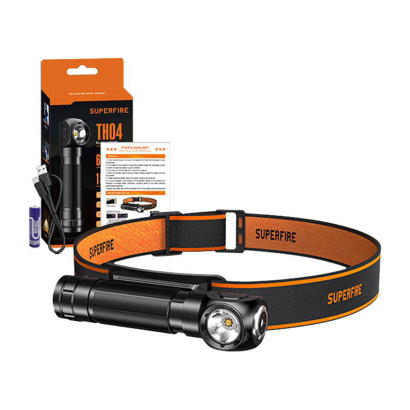 2-i-1 forlygter Superfire TH04, 600lm, USB-C