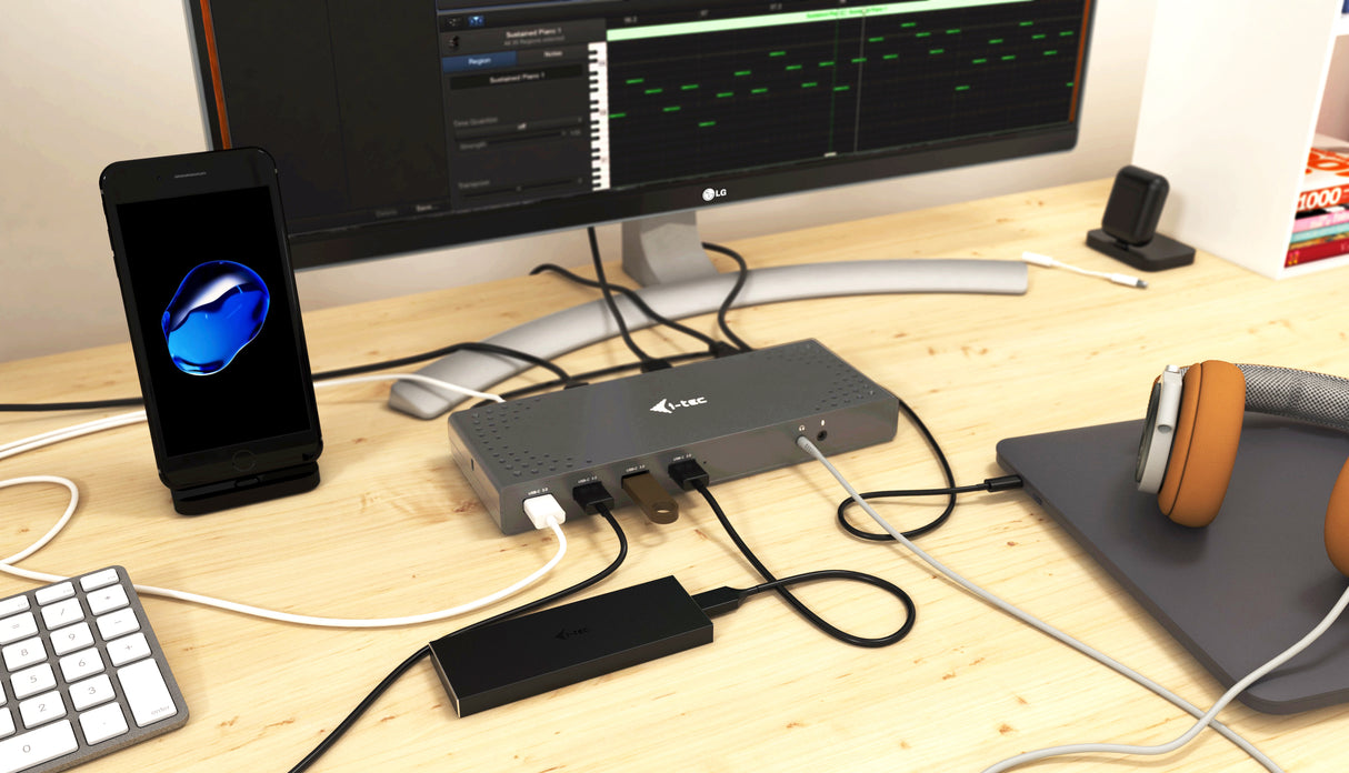 i-Tec USB-C / USB-A 3.0 4K Dual Video Docking Station USB-C Dockingstation