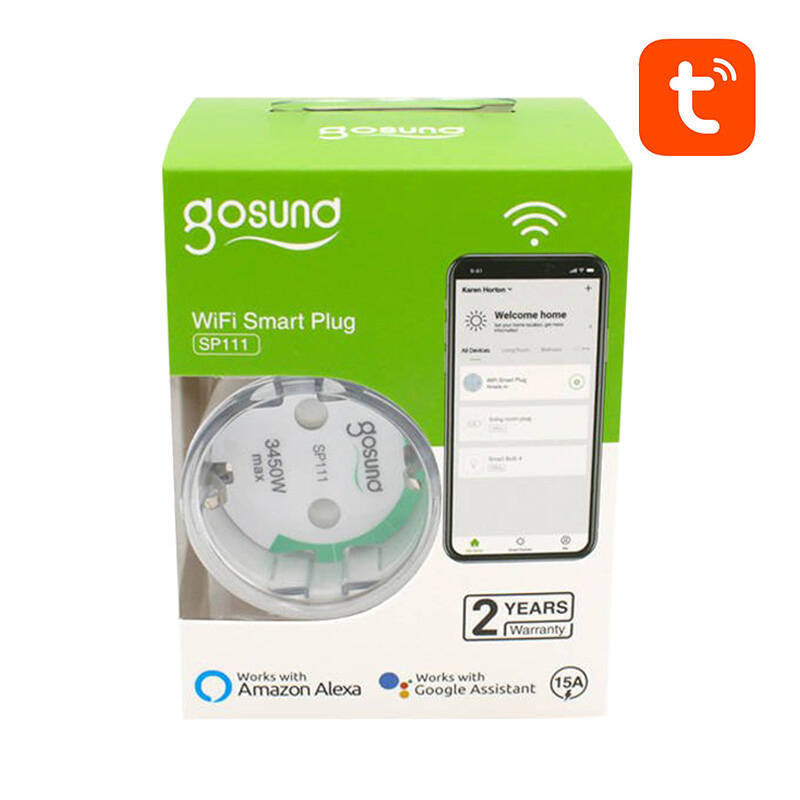 Smart plug WiFi Gosund SP111 3680W 16A, Tuya 4-pakke