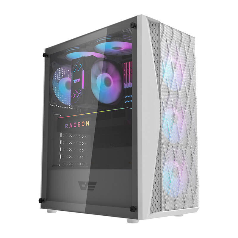Computerkasse Darkflash DK352 Mesh (hvid)