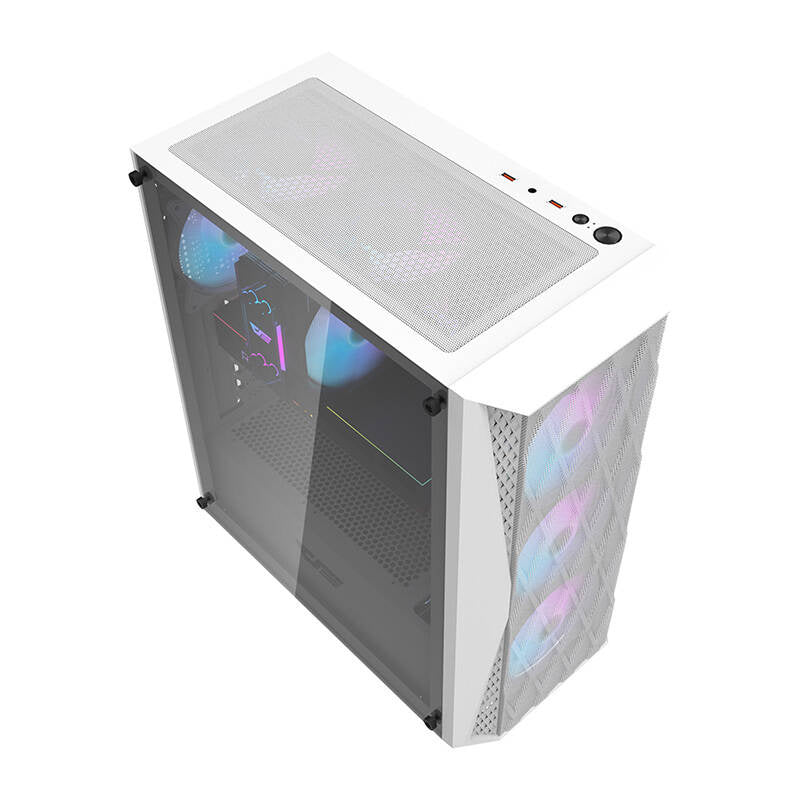 Computerkasse Darkflash DK352 Mesh (hvid)