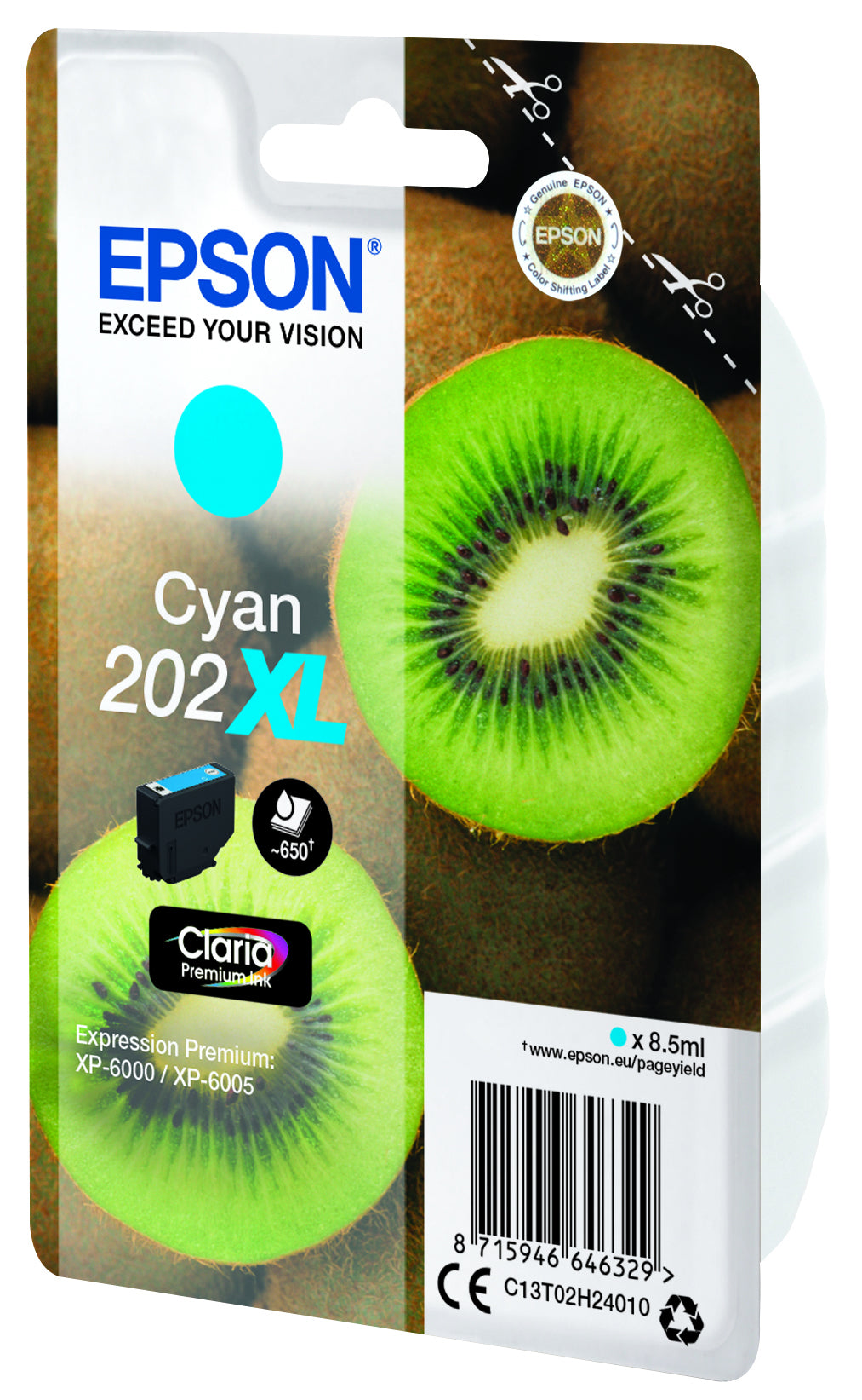Epson Kiwi 202XL blækpatron 1 stk Original Højt (XL) udbytte Blå