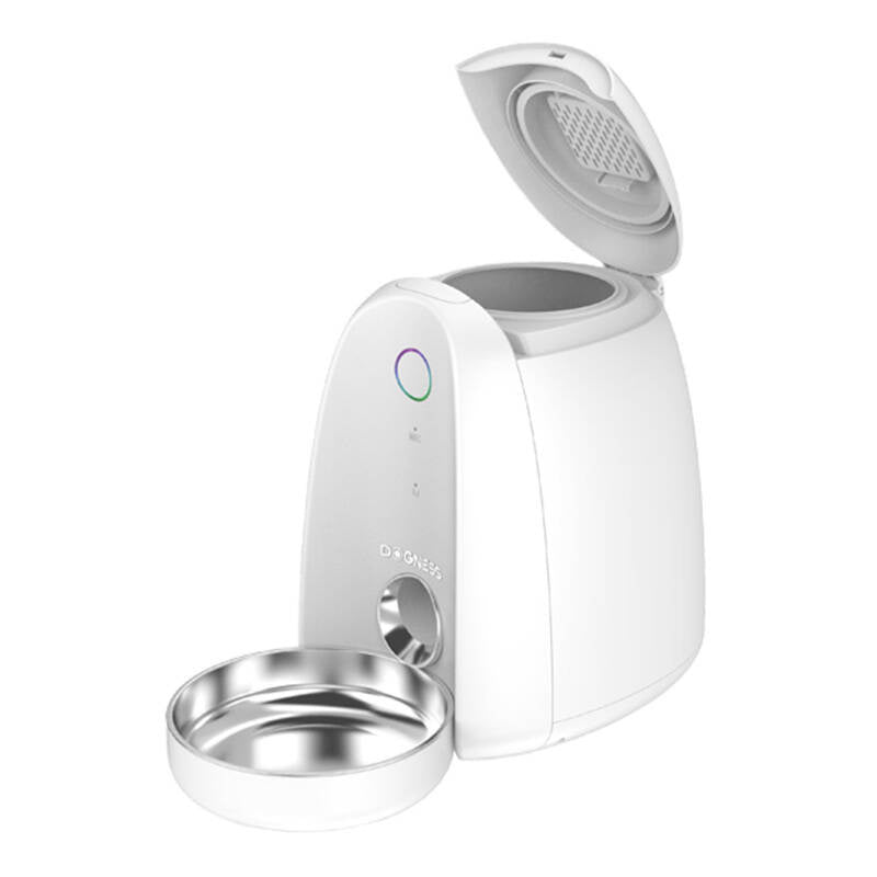 Automatisk Pet Feeder med metalskål WIFI mini Dogness (hvid)