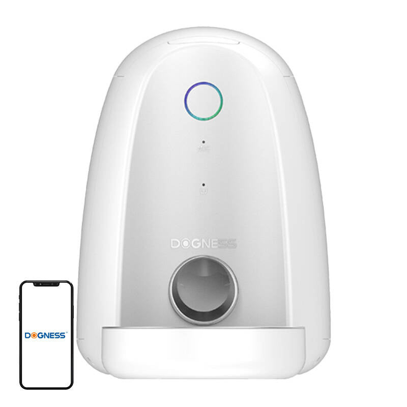 Automatisk Pet Feeder med metalskål WIFI mini Dogness (hvid)
