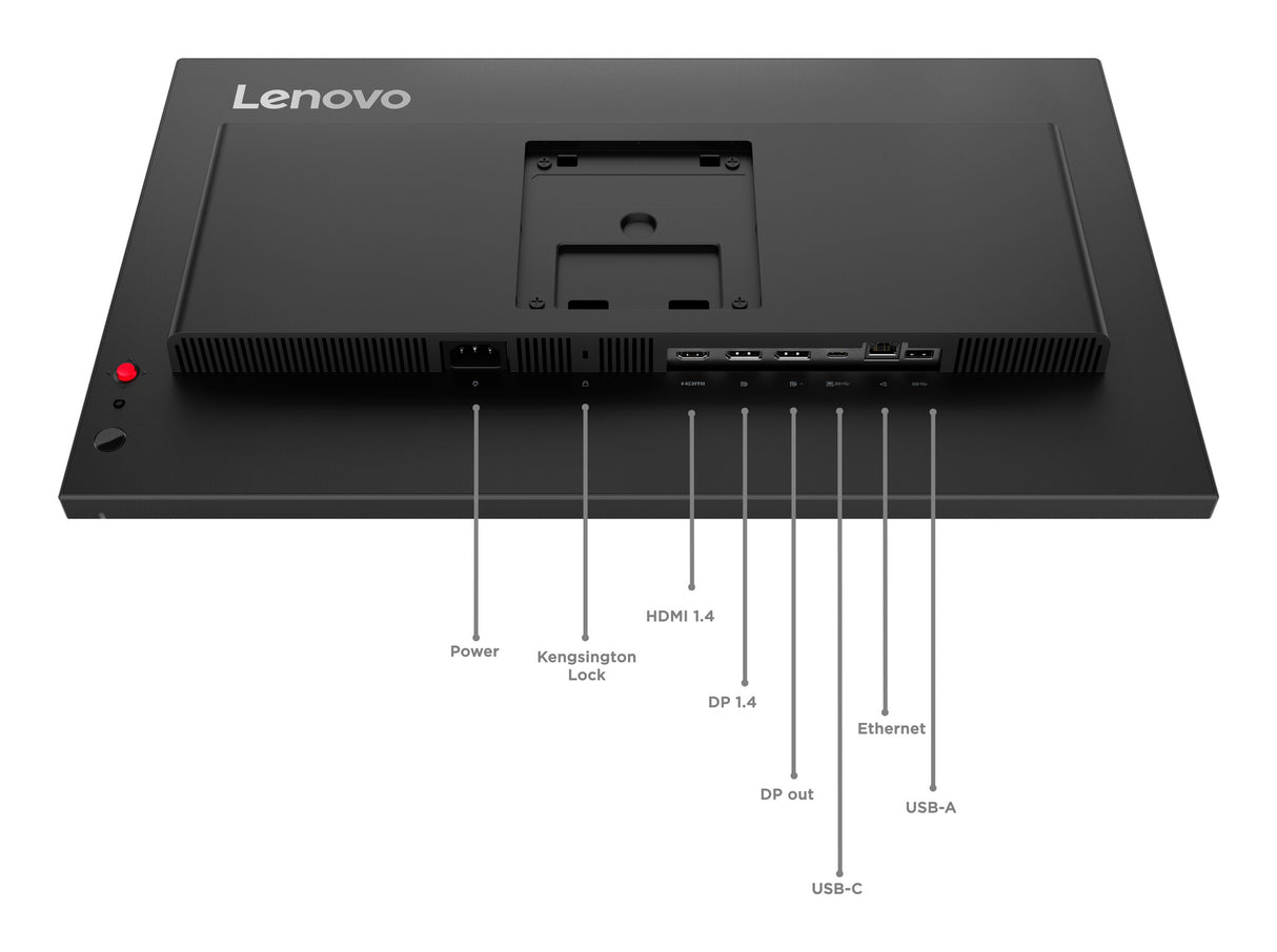 Lenovo ThinkVision T24D-40 computerskærm 60,5 cm (23.8") 1920 x 1080 pixel Fuld HD LCD Sort