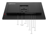 Lenovo ThinkVision T24D-40 computerskærm 60,5 cm (23.8") 1920 x 1080 pixel Fuld HD LCD Sort