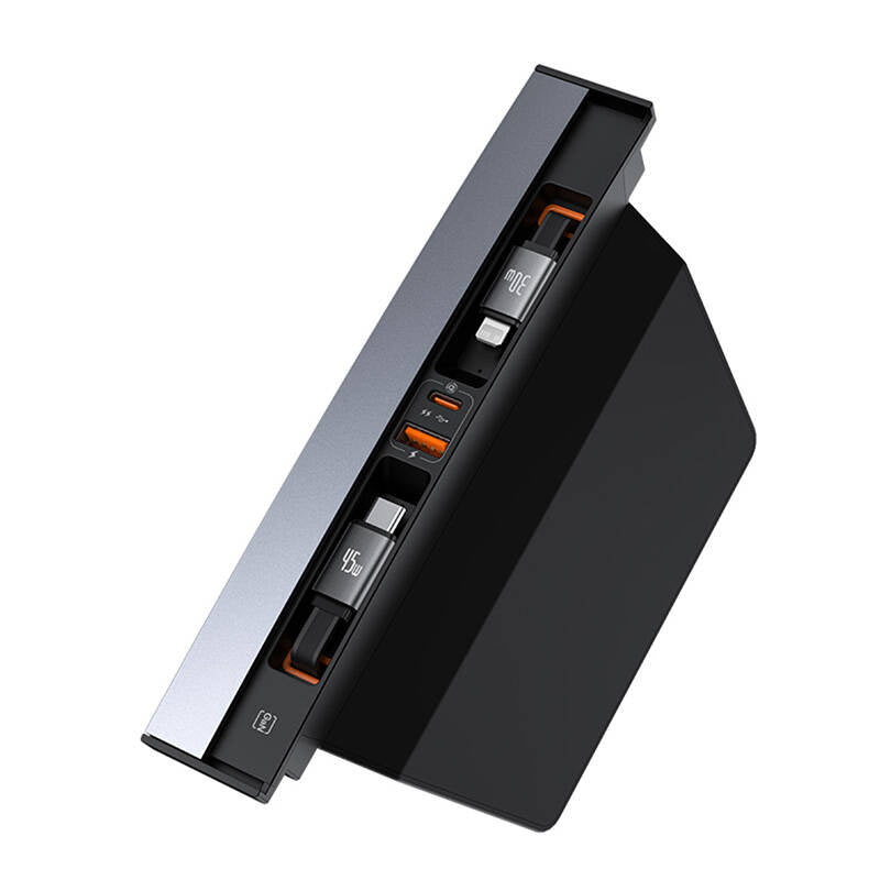 Base Hubus T-Space med USB-C til lynkabler til Tesla Cars (sort)