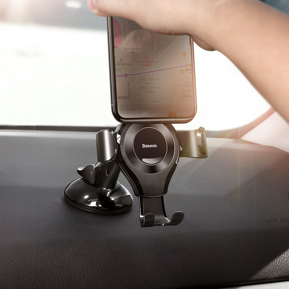 Baseus Osculum SUYL-XP01 gravity car holder for windshield or dashboard - black