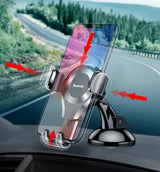 Baseus Osculum SUYL-XP0S gravity car holder for windshield or dashboard - silver