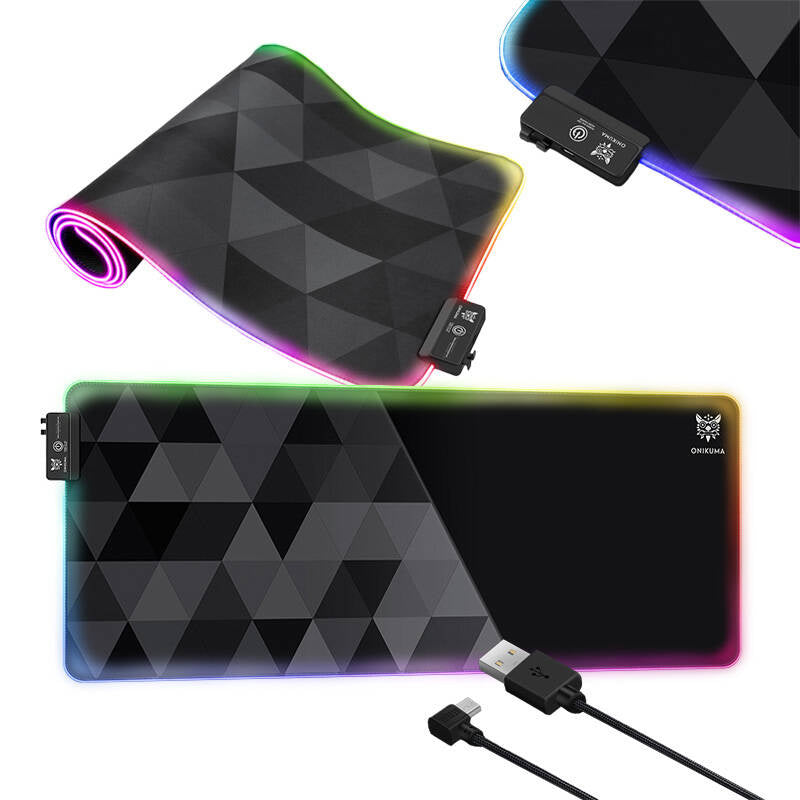 ONIKUMA MP006 RGB Mousepad (sort)